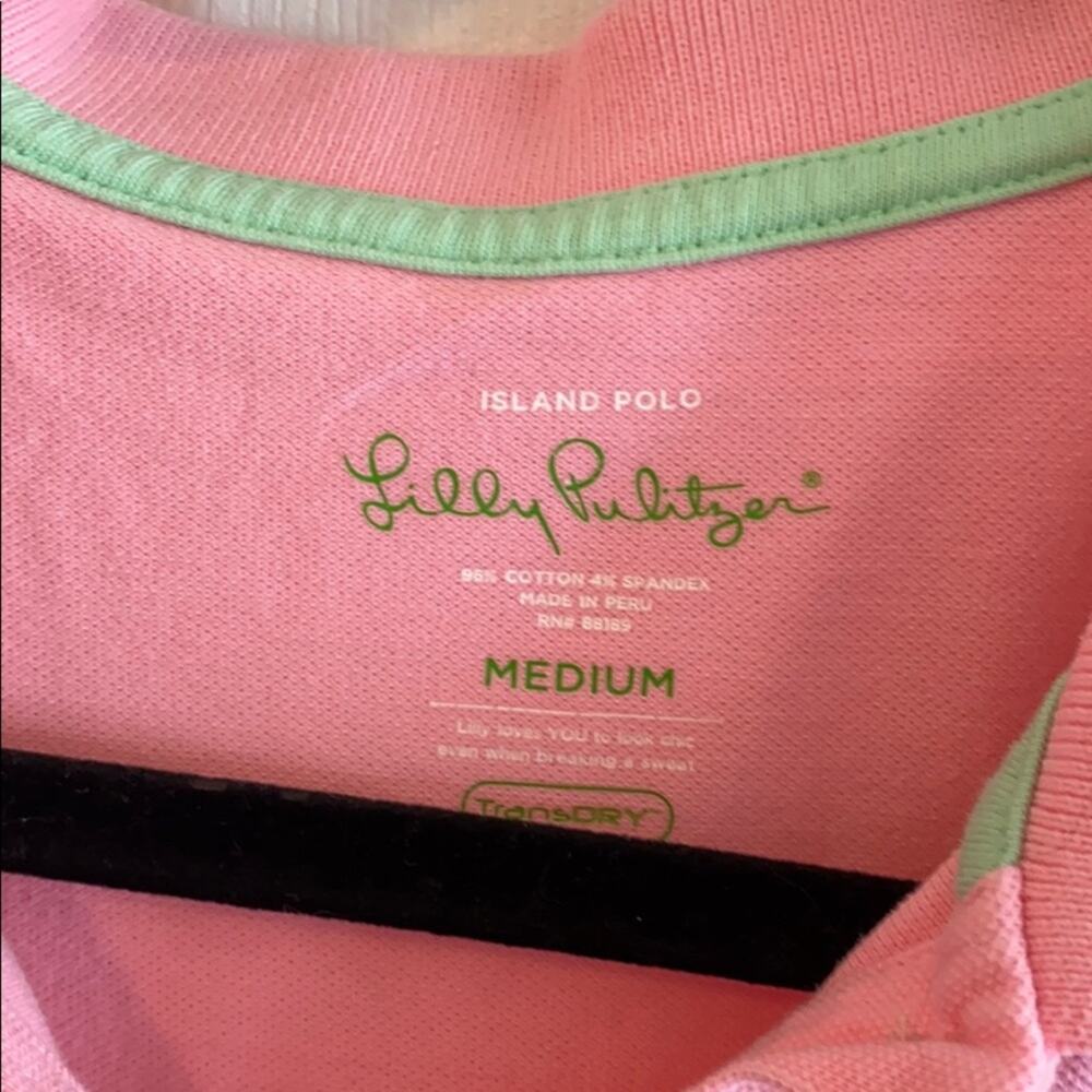 Lilly Pulitzer M island polo top - Picture 2 of 5